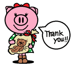 Ton-kun her. English edition. sticker #4489636