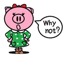 Ton-kun her. English edition. sticker #4489644