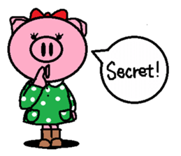 Ton-kun her. English edition. sticker #4489647