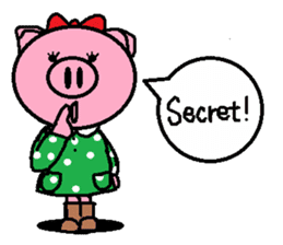 Ton-kun her. English edition. sticker #4489647