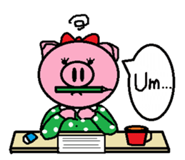 Ton-kun her. English edition. sticker #4489650