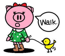 Ton-kun her. English edition. sticker #4489653