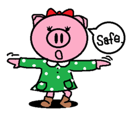 Ton-kun her. English edition. sticker #4489654