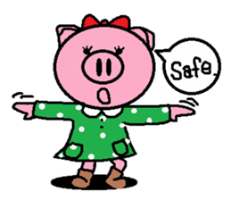 Ton-kun her. English edition. sticker #4489654