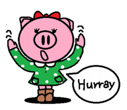 Ton-kun her. English edition. sticker #4489657