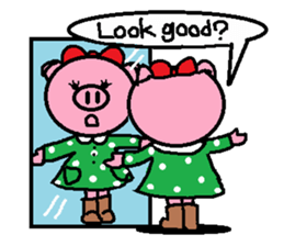 Ton-kun her. English edition. sticker #4489658