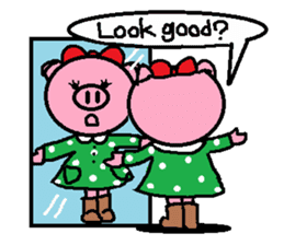 Ton-kun her. English edition. sticker #4489658