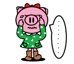 Ton-kun her. English edition. sticker #4489659