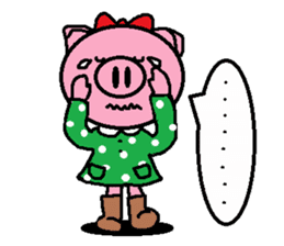 Ton-kun her. English edition. sticker #4489659