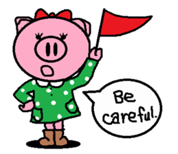 Ton-kun her. English edition. sticker #4489660