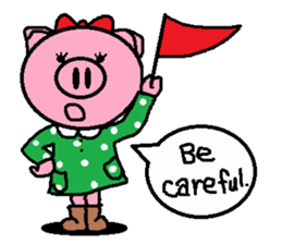 Ton-kun her. English edition. sticker #4489660