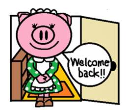 Ton-kun her. English edition. sticker #4489661