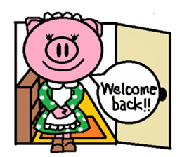 Ton-kun her. English edition. sticker #4489661