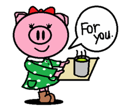 Ton-kun her. English edition. sticker #4489662