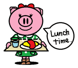 Ton-kun her. English edition. sticker #4489663