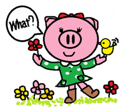 Ton-kun her. English edition. sticker #4489664