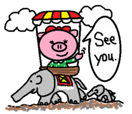 Ton-kun her. English edition. sticker #4489665