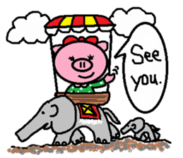 Ton-kun her. English edition. sticker #4489665