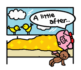 Ton-kun her. English edition. sticker #4489670