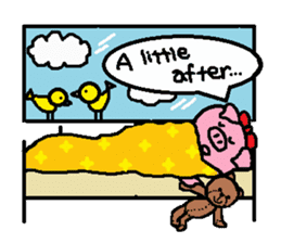 Ton-kun her. English edition. sticker #4489670