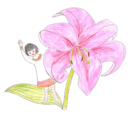 Flowers and fairy.(En Ver.) sticker #4489741