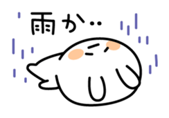 Exhausted carrot in summer sticker #4489847