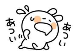 Exhausted carrot in summer sticker #4489851