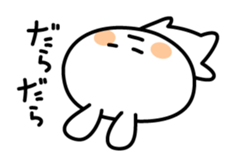 Exhausted carrot in summer sticker #4489863