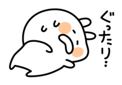 Exhausted carrot in summer sticker #4489864