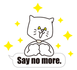 Costume of the cat -English1- sticker #4490288