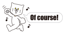 Costume of the cat -English1- sticker #4490308