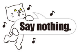 Costume of the cat -English1- sticker #4490310
