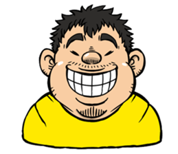 adorably ugly guy. sticker #4490418