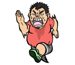 adorably ugly guy. sticker #4490420