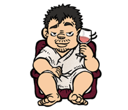 adorably ugly guy. sticker #4490427