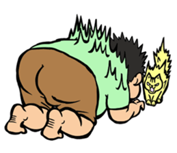 adorably ugly guy. sticker #4490430