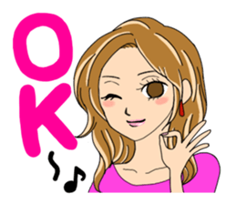 A list and the back of the girl sticker #4490490