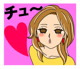 A list and the back of the girl sticker #4490500