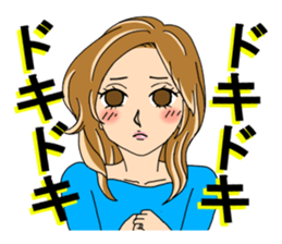 A list and the back of the girl sticker #4490513