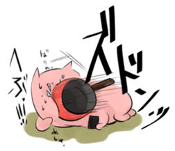 The dad who is a pig sticker #4490602