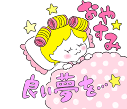 Girl is an effort secretly . sticker #4490769