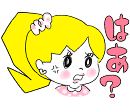 Girl is an effort secretly . sticker #4490774