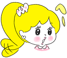 Girl is an effort secretly . sticker #4490777