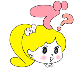 Girl is an effort secretly . sticker #4490781