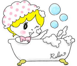 Girl is an effort secretly . sticker #4490784