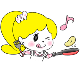 Girl is an effort secretly . sticker #4490785