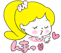 Girl is an effort secretly . sticker #4490798