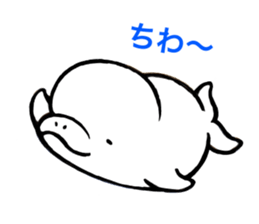 SHIRO TYAN of the white dolphin. sticker #4491002