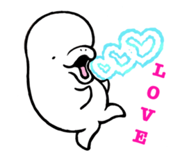 SHIRO TYAN of the white dolphin. sticker #4491007