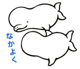 SHIRO TYAN of the white dolphin. sticker #4491031